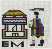 Esther Mahlangu; Women Carrying Wood I