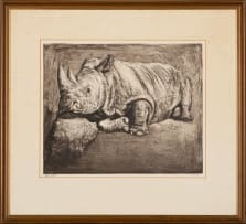 Zakkie Eloff; Resting Rhinoceros
