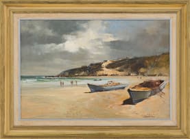 Errol Boyley; Fishing Boats on the Beach