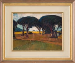 Piet van Heerden; Landscape with Trees