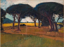 Piet van Heerden; Landscape with Trees