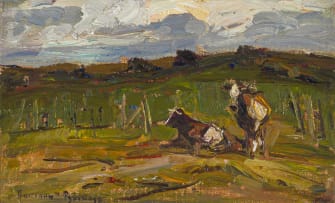 Adriaan Boshoff; Cows in a Pasture