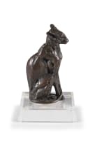 Dylan Lewis; Sitting Oriental Cat Maquette (S158/7)