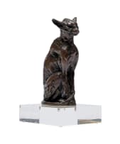 Dylan Lewis; Sitting Oriental Cat Maquette (S158/7)