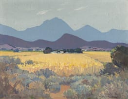 Piet van Heerden; Mountainous Landscape