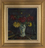 Moses Kottler; Vase with Dahlias