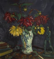 Moses Kottler; Vase with Dahlias