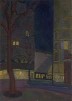 Ruth Everard-Haden; Rue de la Grande-Chaumière at Night