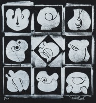 Sidney Goldblatt; Nine Abstract Shapes