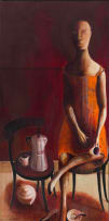 Deborah Bell; See-Line Woman Dressed in Red, She Drink Tea, She Drink Coffee, Then She Go Home