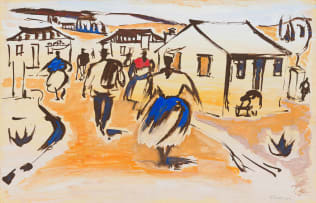 Gerard Sekoto; Township Scene