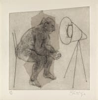 William Kentridge; Untitled (Artist Sitting)