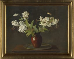 Walter Gilbert Wiles; Still Life with St Joseph's Lilies