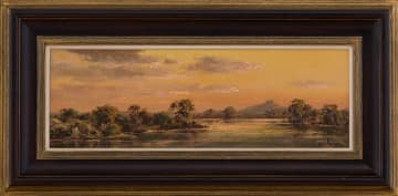 Otto Klar; Sunset on the River