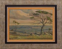 Christopher Tugwell; Hilltop View with Trees