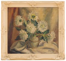 Emily Isabel Fern; White Chrysanthemums