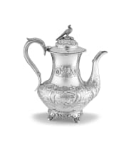 A William IV silver coffee pot, John Wellby, London, 1836