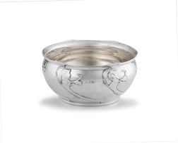 An Art Nouveau silver bowl, possibly Gorham Manufacturing Co, Birmingham, 1904-1938