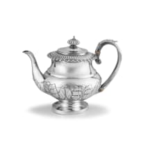 A George III silver teapot, John Edward Terry, London, 1819