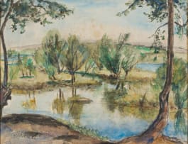Maud Sumner; Lake and Trees