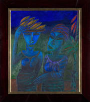 Jan Vermeiren; Two Blue Women