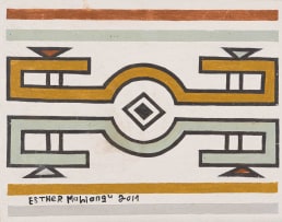 Esther Mahlangu; Untitled (Ndebele Patterns)