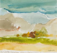 Cecil Skotnes; Landscape, Christmas card