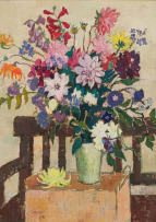 Gregoire Boonzaier; Still Life with Flowers