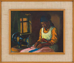 George Milwa Mnyaluza Pemba; A Woman Sewing