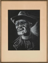 Taffy (Matthew) Whippman; Portrait of a Man with Hat