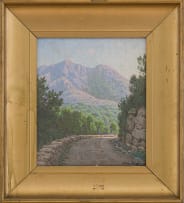 Jan Ernst Abraham Volschenk; Mountain Landscape with Roadway