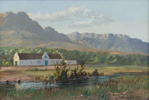 George Paul Canitz; Mountain Landscape with Farmhouse