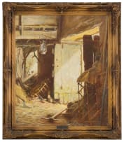 Gladstone (William Ewart) Solomon; Barn Interior