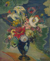 Alice Tennant; Vase with Flowers