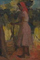 May Hillhouse; Woman Trimming Trees