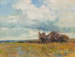 Errol Boyley; Landscape with Cattle
