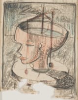 Alexis Preller; Urn Head, sketch