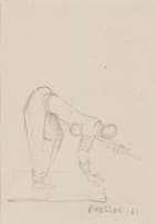 Alexis Preller; Bending Figure, sketch
