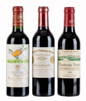 Bordeaux Collection; Cheval Blanc, Mouton Rothschild, Pavie; 1999, 2003, 2004; 3 (1 x 3); 375ml