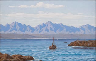 Jan Ernst Abraham Volschenk; Sea and Mountain, Mossel Bay