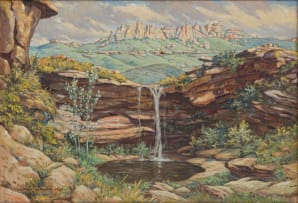 Erich Mayer; Waterfall, Paardebergkrans, Cape Province