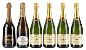 Champagne Collection; Alexandre Bonnet, Drappier, Duval Leroy, Larmandier-Bernier, Laurent-Perrier, Pol Roger; NV; 11 (1 x 11); 750ml