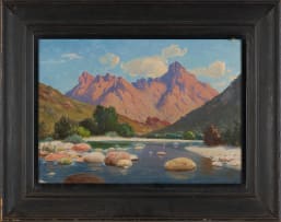 Jack W Pohl; River and Mountain Landscape