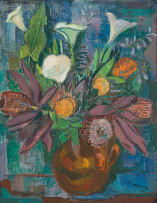 Alfred Krenz; Proteas and Arum Lilies