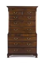 A George III mahogany chest-on-chest