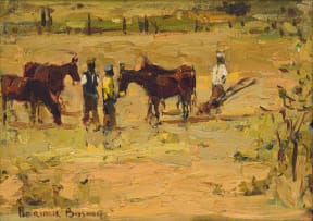 Adriaan Boshoff; Figures with Donkeys