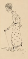 Fred Page; Old Lady with a Cane