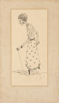 Fred Page; Old Lady with a Cane