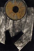 Bettie Cilliers-Barnard; Abstract with Yellow Circle