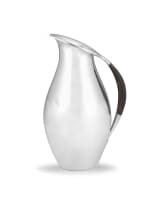 A Danish Georg Jensen silver water pitcher, designed by Johan Rohde No. 432E, post 1945, .925 Sterling